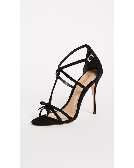 Lyst - Schutz Sabina Strappy Sandals in Black