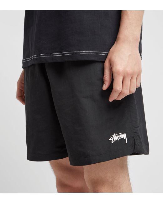 Stussy Stock Shorts in Black for Men - Lyst