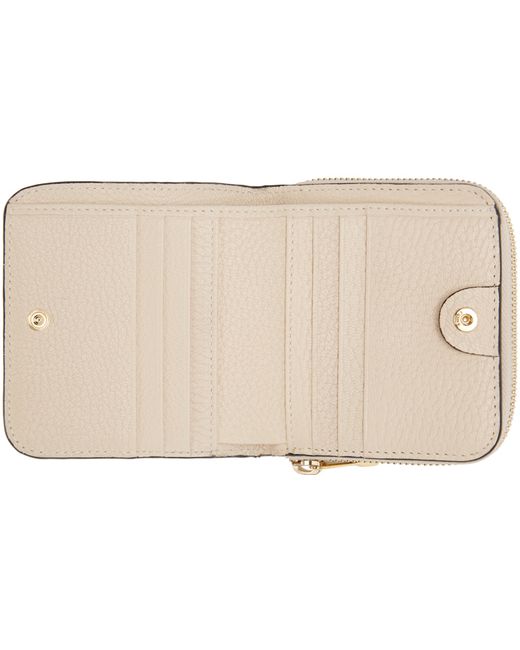 Chlo Beige Small Square Drew Wallet in Beige | Lyst