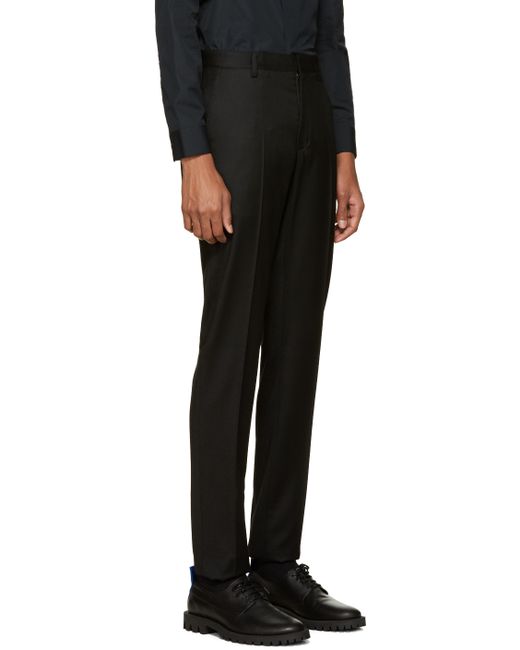 Calvin Klein Black Wool Exact Trousers In Black For Men | Lyst Calvin Klein Black Wool Exact Trousers In Black For Men | Lyst