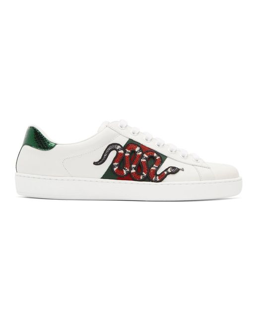 gucci ace snake sneakers