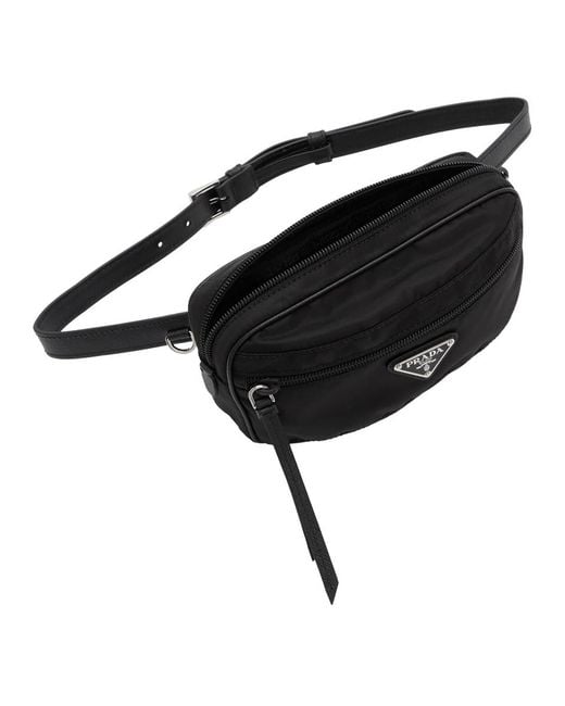 Prada Black Rectangle Fanny Pack in Black - Lyst