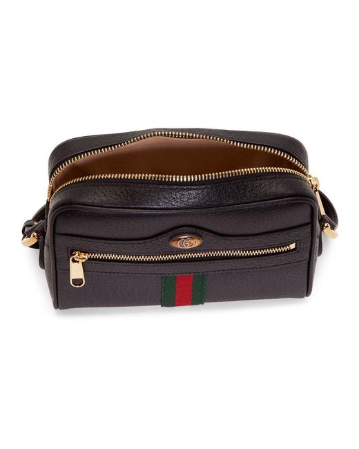 Gucci Black Mini Ophidia Bag in Black - Lyst