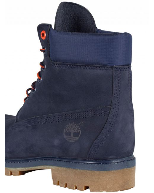 timberland navy nubuck boots