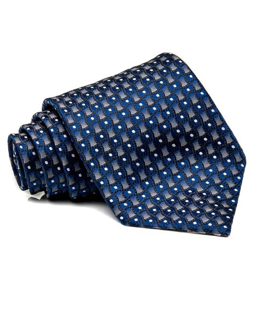 Brioni Royal Blue Gradient Patterned Tie in Black for Men - Lyst