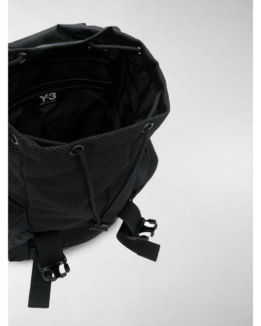 Lyst Y 3 Black Mobility Logo Print Backpack in Black for Men Lyst Y 3 Black Mobility Logo Print Backpack in Black for Men