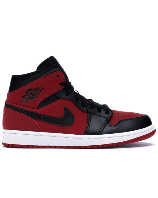 Nike Leather 1 Mid Gym Red Black for Men - Save 39% - Lyst