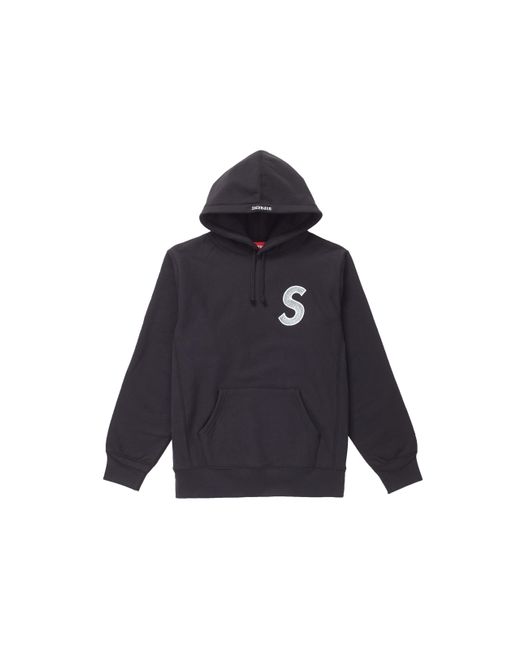 supreme cutout letters hooded sweatshirt