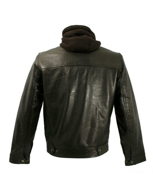 Schott nyc Lc8102 Dark Brown Police Jacket in Brown for Men | Lyst