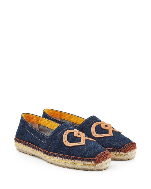blue denim espadrilles