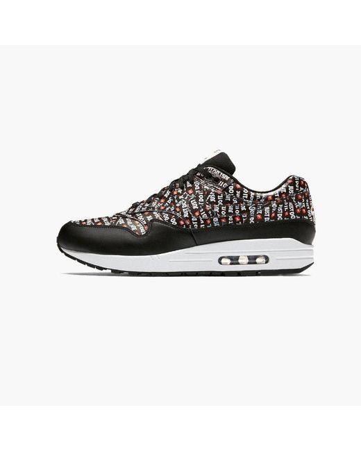 Nike Air Max 1 Premium Just Do It in Black Lyst Nike Air Max 1 Premium Just Do It in Black Lyst
