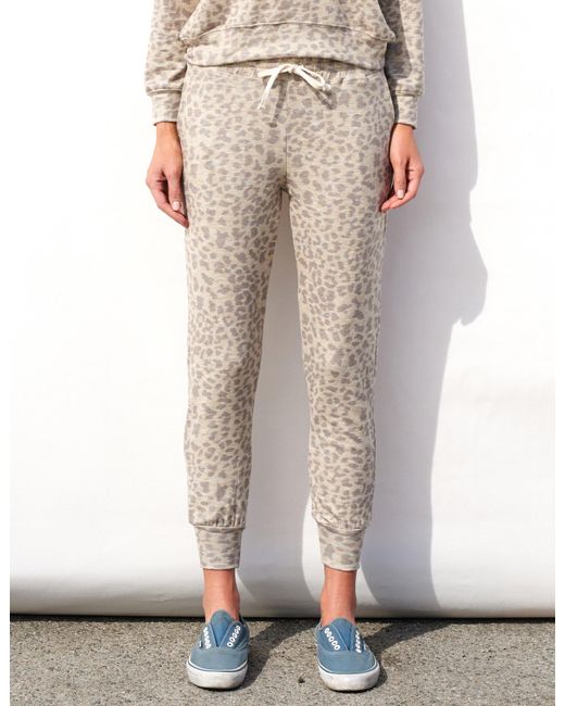 leopard print jogger set