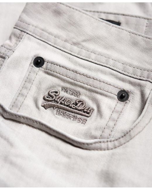 superdry officer slim denim shorts