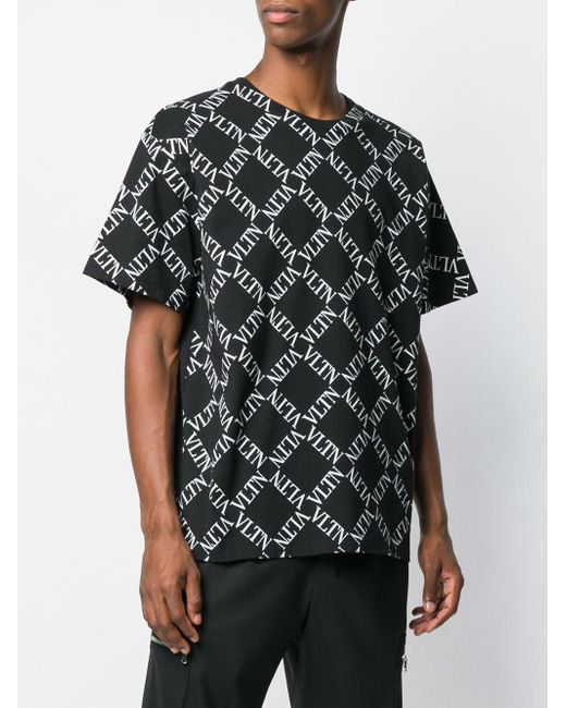 mens black vltn t shirt