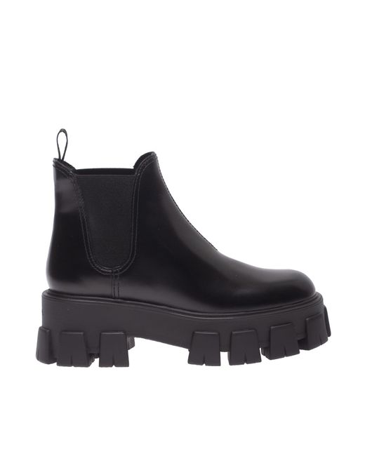 prada lug sole canvas boots