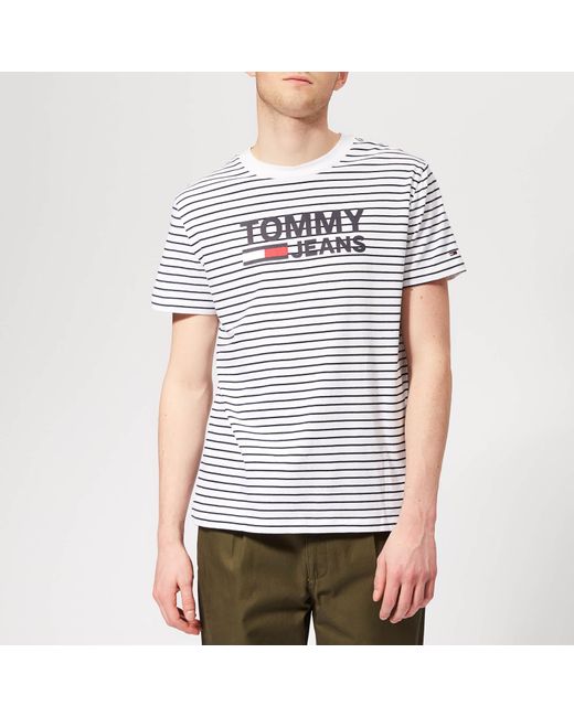 tommy hilfiger signature stripe t shirt