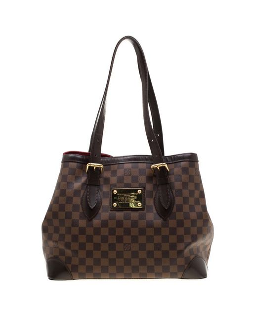 Louis Vuitton Damier Ebene Canvas Hampstead Mm Bag in Brown - Lyst