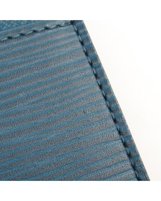 Louis Vuitton Toledo Blue Epi Leather Neo Porte Cartes in Blue - Lyst
