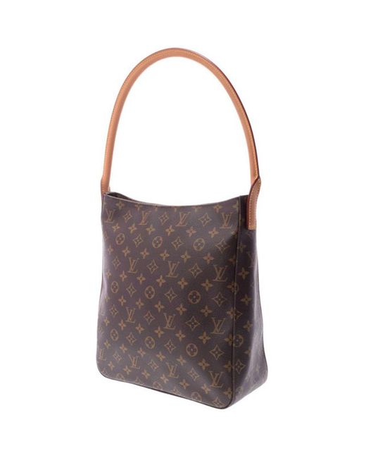 Lyst - Louis Vuitton Monogram Canvas Looping Gm Bag in Brown