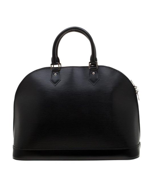Louis Vuitton Black Electric Epi Leather Alma Gm Bag in Black - Lyst