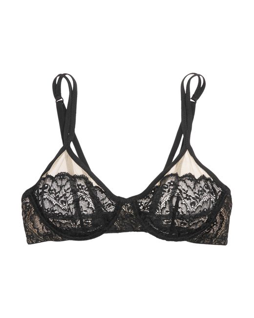 Cosabella Elise Stretch-lace And Tulle Underwired Bra in Black | Lyst