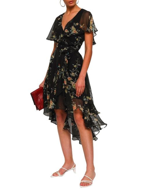 Lyst Zimmermann Woman Ruffled Floralprint Wrap Dress