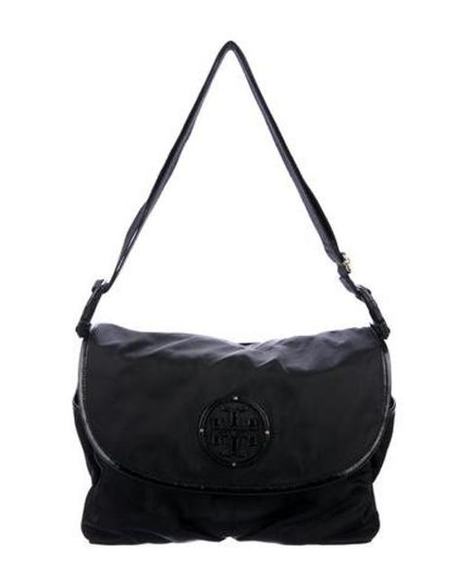 Lyst Tory Burch Nylon Diaper Bag Black In Metallic Tory Burch Metallic Nylon Diaper Bag Black Lyst