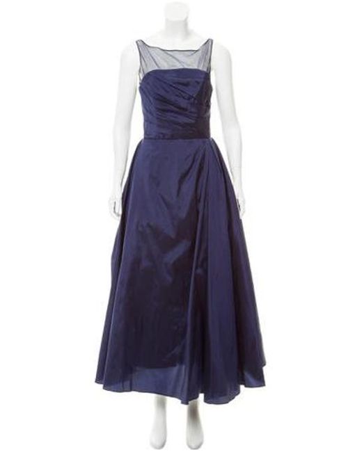 Lyst Monique Lhuillier Bridesmaids Sleeveless Evening Dress W Monique Lhuillier Bridesmaids Blue Sleeveless Evening Dress W Tags Lyst