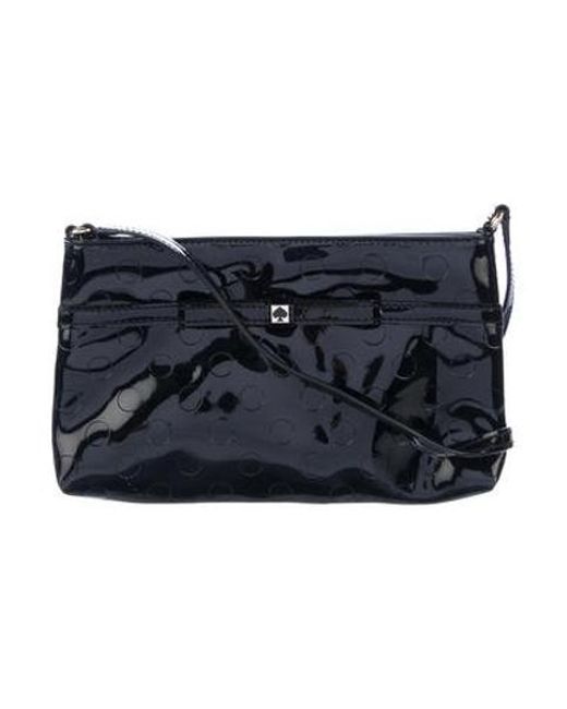 Lyst Kate Spade Patent Leather Crossbody Bag Black In Metallic Kate Spade Metallic Patent Leather Crossbody Bag Black Lyst