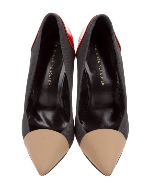 Lyst Proenza Schouler Woven Pointed toe Pumps Grau in Metallic Lyst Proenza Pointed Schouler Woven Pointed Proenza toe Pumps Grau in Metallic 5ec2b0