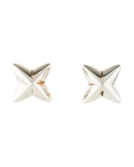 Lyst Tiffany Co Sculptural X Stud Earrings Silver In Metallic Tiffany Co Metallic Sculptural X Stud Earrings Silver