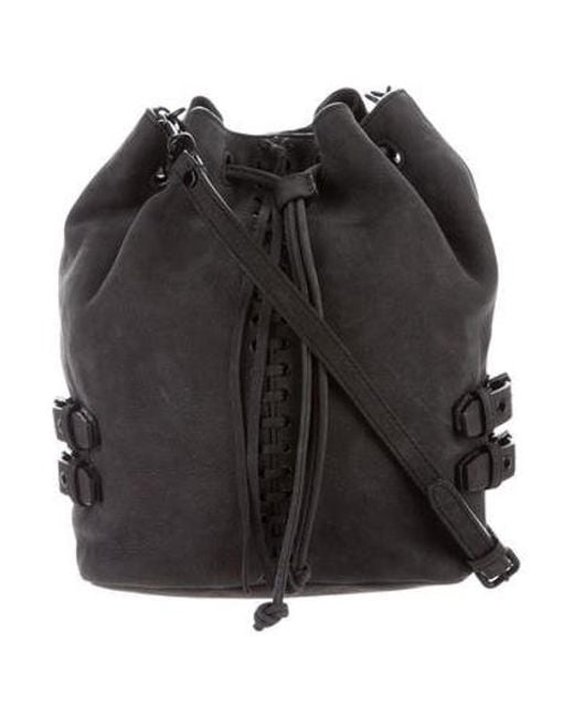 Lyst Rebecca Minkoff Suede Crossbody Bag In Black Rebecca Minkoff Black Suede Crossbody Bag Lyst