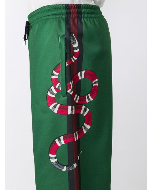 gucci snake sweatpants