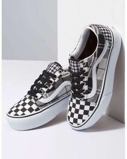 vans checkerboard platform old skool