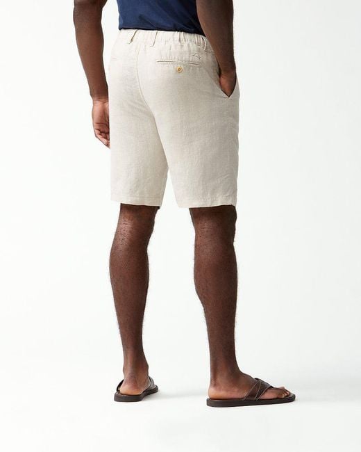 Lyst Tommy Bahama Linen The Good Life Elasticwaist Shorts in Natural