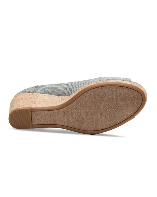 toms peep toe wedges