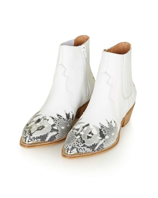 topshop flat ankle boots