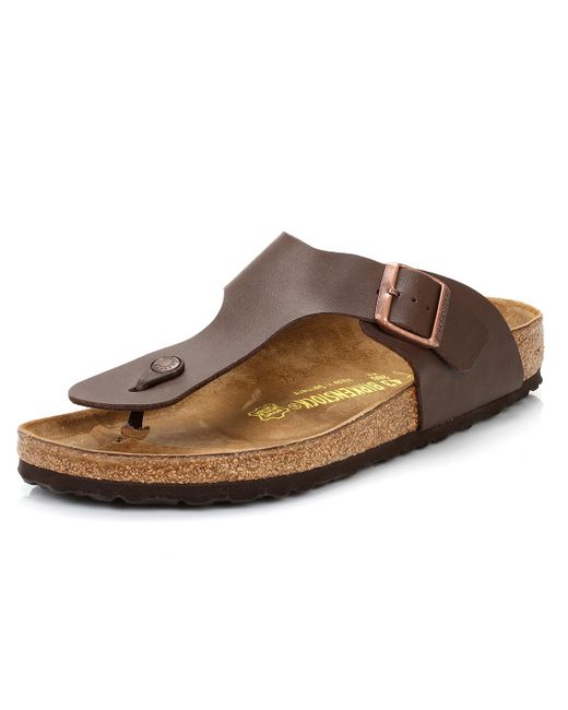 Birkenstock Ramses Birko-flor Mens Brown Leather Sandals in Brown for Men - Lyst