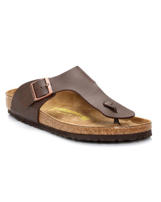 Birkenstock Ramses Birko-flor Mens Brown Leather Sandals in Brown for ...