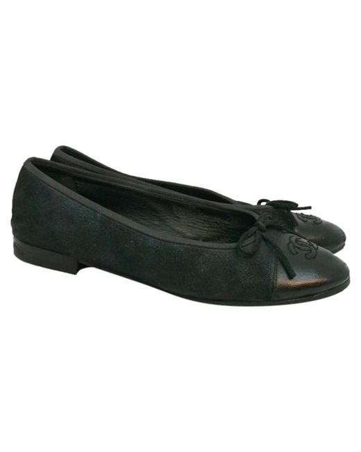 navy leather flats