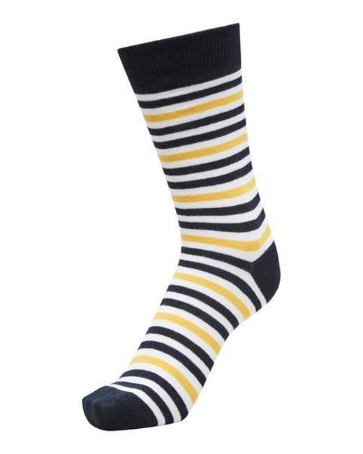 SELECTED Organic Stripe Yellow Cotton Socks in Yellow for Men - Lyst