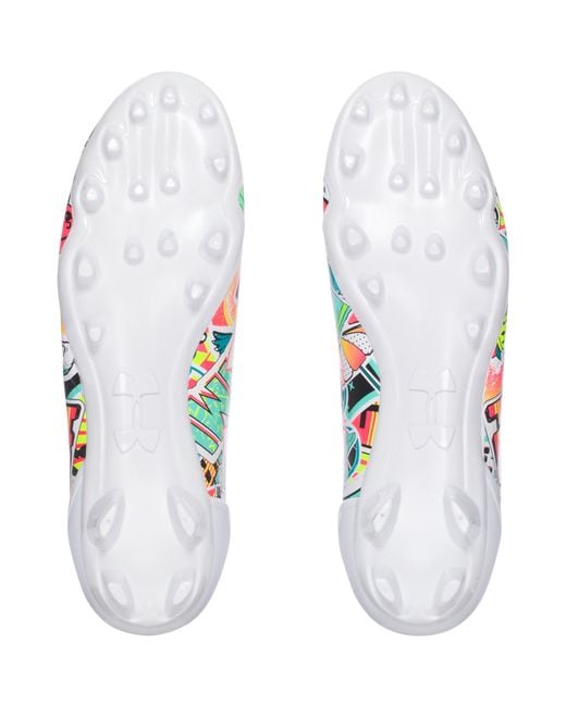 ua spotlight cleats white