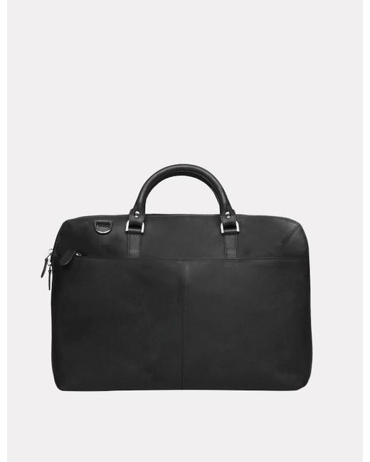 Lyst - Sandqvist Dustin Leather Laptop Bag in Black