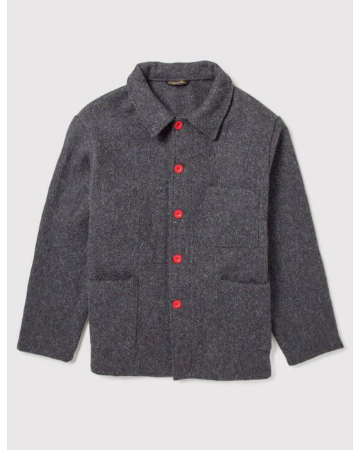 Lyst - Le Laboureur Wool Work Jacket in Gray for Men