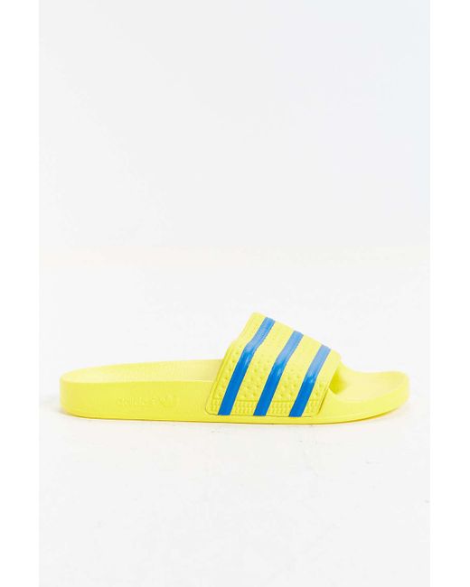 adidas adilette sandals yellow