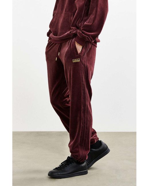 velour jogging pants