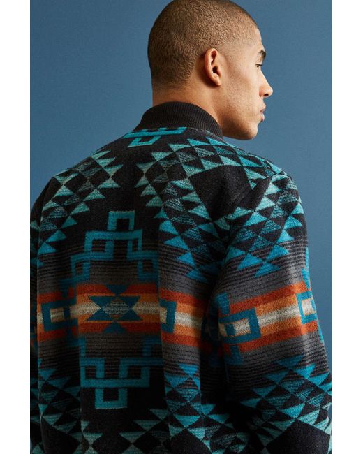 Pendleton Wool Bomber Jacket in Blue for Men Lyst