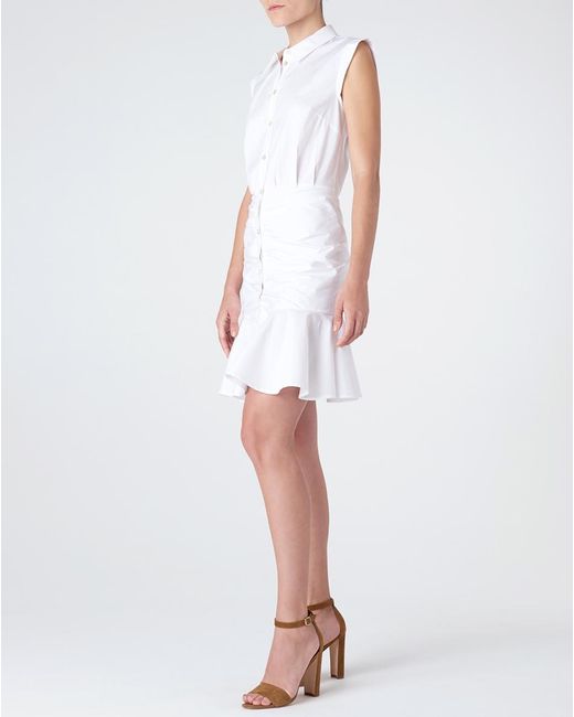 plt ruched shirt dress