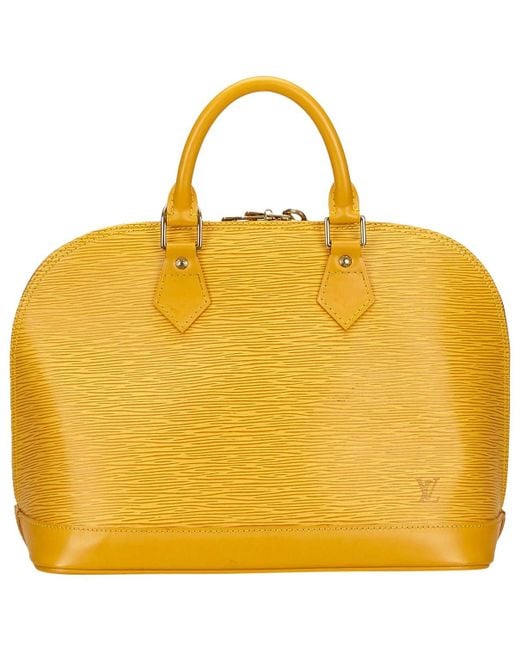 louis vuitton alma yellow