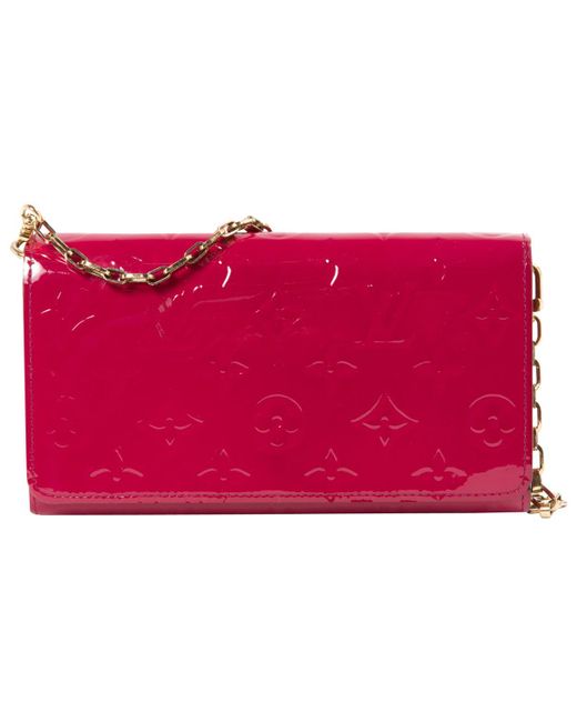 Lyst - Louis Vuitton Pre-owned Patent Leather Wallet in Pink